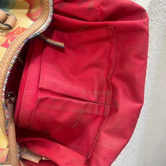 VNTG‎ Dooney Bourke Ice Cream Bars Popsicle Signature Barrel Satchel Bag Purse - Picture 15 of 16